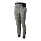 New Balance 81458 Women's Printed Evolve Tight - Black/white/purple (wp81458bkw)