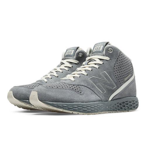 New Balance 988 Fresh Foam Mid-cut Men's Men S Sport Style Sneakers Shoes - Grey, White (mh988xgy)