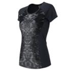 New Balance 61229 Women's Nb Ice Short Sleeve - Black Multi (wt61229bm)