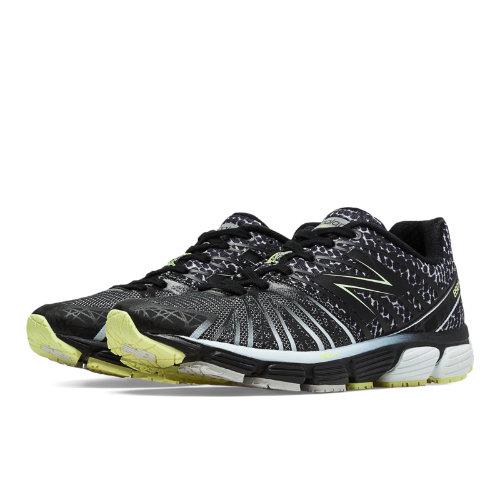 New Balance 890v5 Women's Neutral Cushioning Shoes - Black, White, Light Yellow (w890ee)