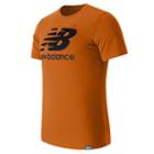New Balance 63554 Men's Classic Ss Logo Tee - Orange (mt63554spt)