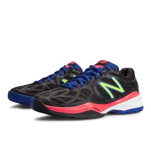 New Balance 996 Women's Shoes - Black, Blue, Pink Glo (wc996bb)