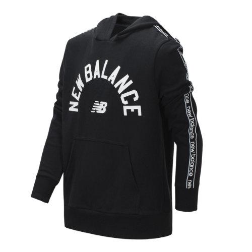 New Balance 15444 Kids' French Terry Hooded Pullover - Black (bt15444bk)