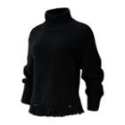 New Balance 93471 Women's Balance Fringe Sweater - Black (wt93471bk)