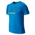 New Balance 4330 Men's Accelerate Short Sleeve Graphic - Laser Blue (mrt4330lsb)