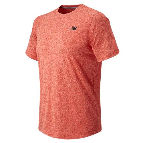 New Balance 53081 Men's Short Sleeve Heather Tech Tee - Flame (mt53081flm)