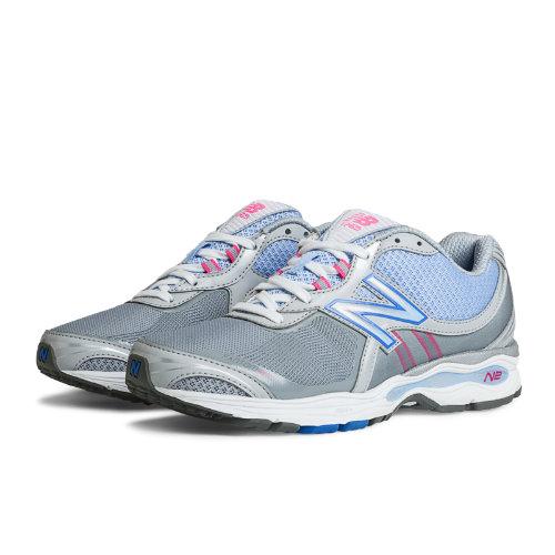 New Balance 1765 Women's Fitness Walking Shoes - Grey, Pink, Steel Blue (ww1765gp)