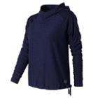 New Balance 71137 Women's In Transit Hoodie - Navy (wt71137vdh)