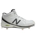 New Balance Mid-cut 3000 Men's Mid-cut Cleats Shoes - White, Black (mb3000mw)