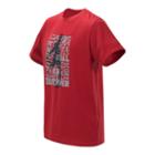 New Balance 10780 Kids' Short Sleeve Graphic Tee - Red/silver (bt10780tpr)