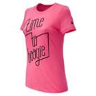 New Balance 73667 Women's Bronx 10 Miler Boogie Down Puff Tee - (wt73667v)