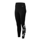 New Balance 93142 Women's Relentless Highrise Graphic Tight - Black/white (wp93142bkw)