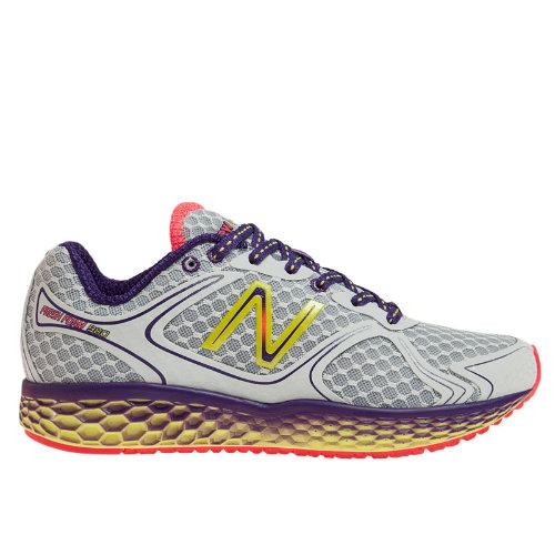 New Balance Fresh Foam 980 Women's Neutral Cushioning Shoes - White, Purple Cactus Flower, Neon Yellow (w980sp)