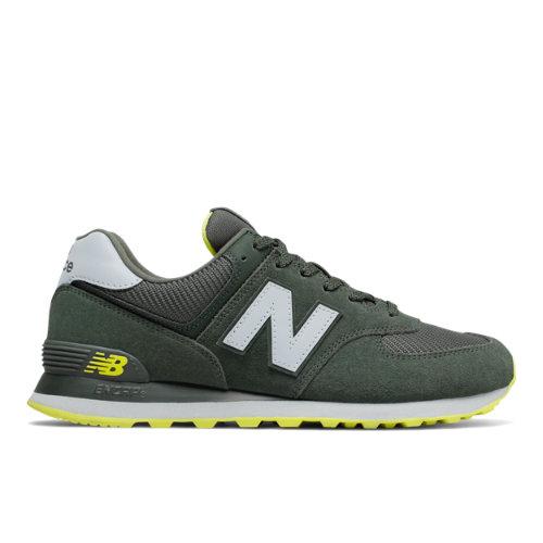 New Balance 574 Men's Shoes - Green/white (ml574jff)