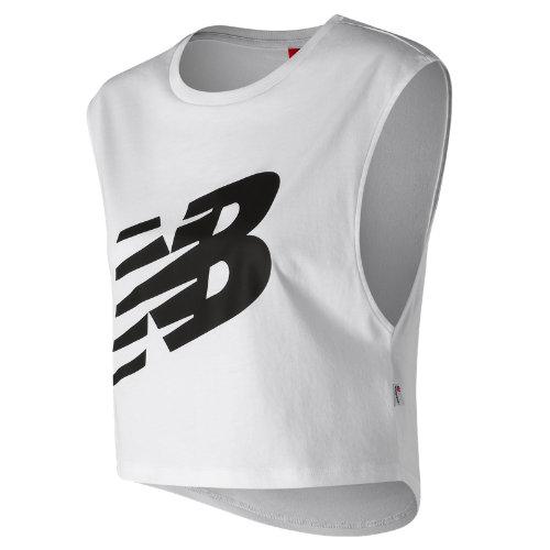 New Balance 91564 Women's Fashion Crop T - White/black (wt91564wt)