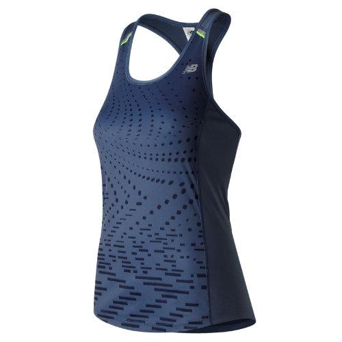 New Balance 71223 Women's Nb Ice Printed Tank - Navy (wt71223sgg)