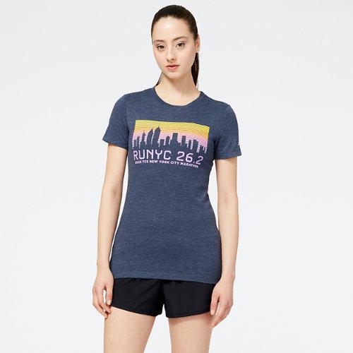 New Balance Women's Nyc Marathon Runyc Skyline Graphic Tee