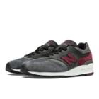 New Balance 997 Connoisseur Guitar Men's Made In Usa Shoes - Lead, Burgundy, Black (m997ccf)