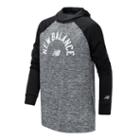 New Balance 10776 Kids' Long Sleeve Hooded Performance Top - Grey (bt10776bk)