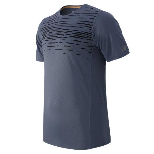 New Balance 53066 Men's Accelerate Short Sleeve Printed Top - (mt53066)
