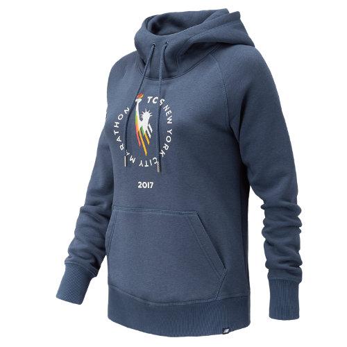 New Balance 73526 Women's Nyc Marathon Essentials Pullover Hoodie - Navy (wt73526vvti)