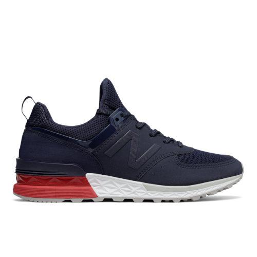 New Balance 574 Sport Men's Sport Style Shoes - Navy/red (ms574sco)