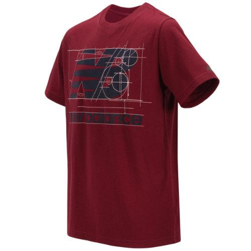 New Balance 16601 Kids' Short Sleeve Graphic Tee - Red (bt16601slt)
