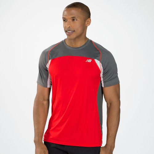 New Balance 4126 Men's Momentum Short Sleeve - Velocity Red, Magnet, White (mrt4126vlr)