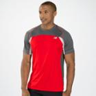 New Balance 4126 Men's Momentum Short Sleeve - Velocity Red, Magnet, White (mrt4126vlr)