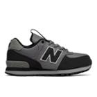 New Balance 574 Kids Grade School Lifestyle Shoes - Grey/black (kl574qfg)
