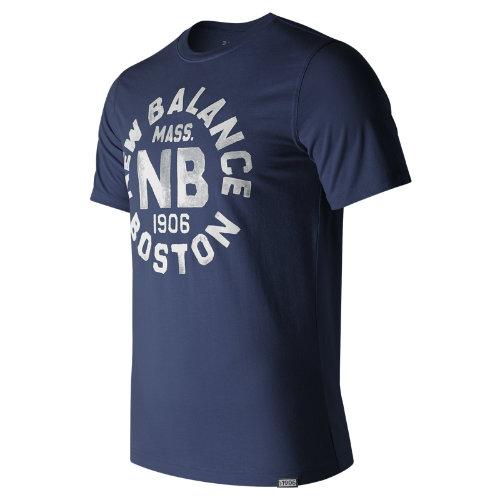 New Balance 71506 Men's Boston Tee - Navy (mt71506nv)