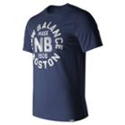 New Balance 71506 Men's Boston Tee - Navy (mt71506nv)