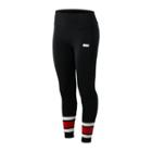 New Balance 93521 Women's Nb Athletics Stadium Legging - Black/red/off White (wp93521bk)