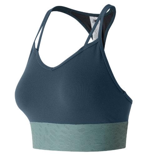 New Balance 71107 Women's Grove Crop Bra Top - Green (wt71107src)