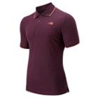 New Balance 53415 Men's Challenger Classic Polo - Burgundy (mt53415bg)