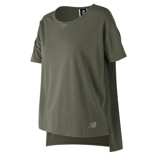 New Balance 73512 Women's 247 Sport Boxy Tee - Green (wt73512mfg)
