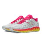 New Balance Fresh Foam 980 Women's Neutral Cushioning Shoes - White, Diva Pink, Coral Pink (w980wo)