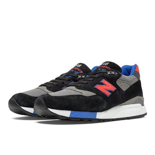New Balance 998 Connoisseur Guitar Men's Made In Usa Shoes - Black, Grey, Blue (m998cbl)