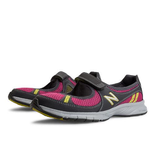 New Balance Everlight Mary Jane 515 Women's Fitness Walking Shoes - Dark Grey, Magenta, Yellow (ww515gp)