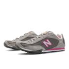 New Balance 442 Slip-on Women's Running Classics Shoes - Grey, Hot Pink (wls442lg)