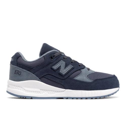 New Balance 530 Canvas Wax Kids Lifestyle Shoes - Blue (kl530scg)