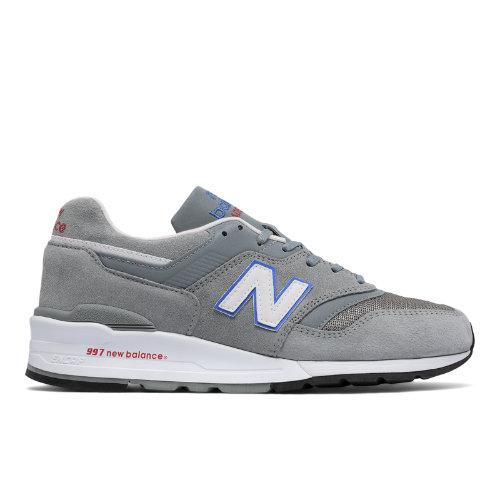 New Balance 997 Suede Men's Made In Usa Shoes - Grey/blue (m997cnr)