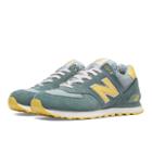 New Balance 574 Picnic Pack Men's 574 Shoes - Chambray, Light Yellow (ml574vts)