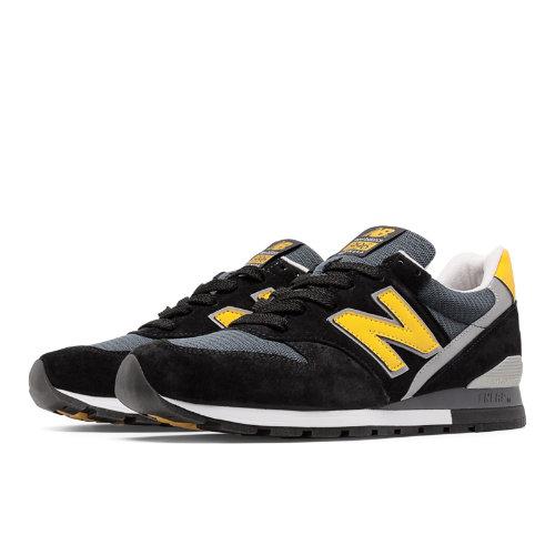 New Balance 996 Connoisseur Retro Ski Men's Made In Usa Shoes - Black/yellow/silver (m996csmi)