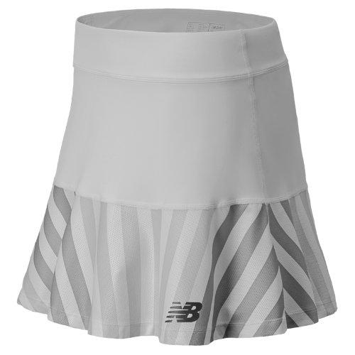New Balance 5162 Women's Printed Challenger Skirt - White, Silver Mink (wtk5162wt)