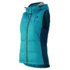 New Balance 53631 Women's Trackster Usa Padded Vest - Sea Glass (awv53631sgl)