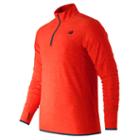 New Balance 53030 Men's N Transit Quarter Zip - Orange (mt53030aoh)