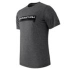 New Balance 61091 Men's Ss Graphic Heather Tech Tee - Black Multi (mt61091bm)
