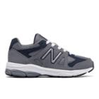 New Balance 888 Kids' Pre-school Running Shoes - Grey/navy (kj888snp)