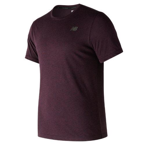 New Balance 73080 Men's Heather Tech Short Sleeve - Purple (mt73080bao)